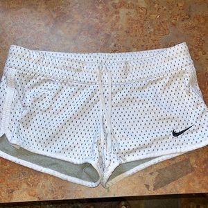 Nike white gray reversible sport shorts running dri-fit m